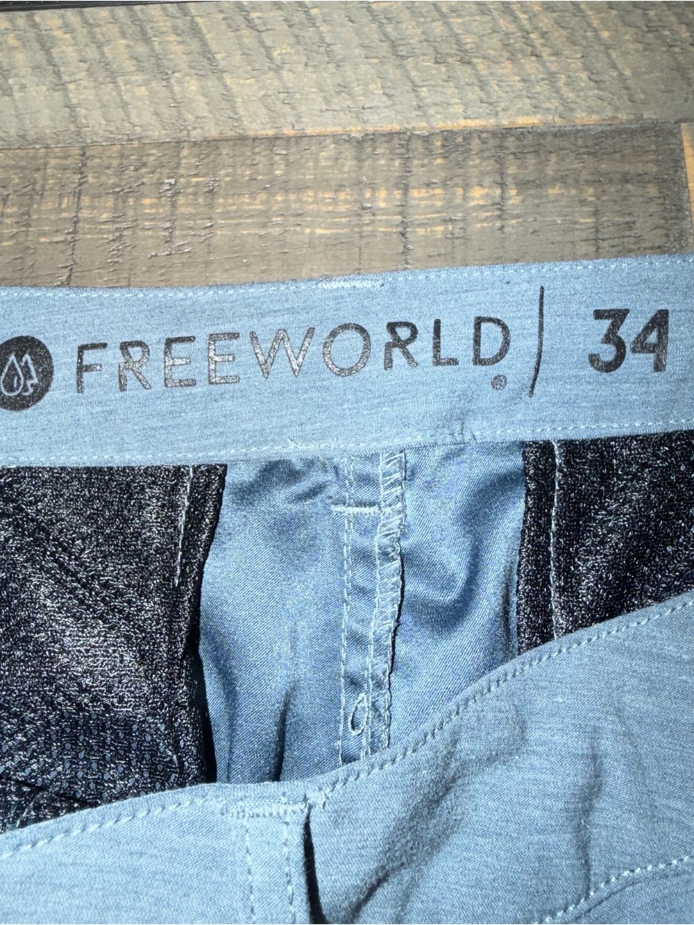 Men's size 34 shorts Slate Blue Performance Shorts free world lightweight‎ - Picture 3 of 6